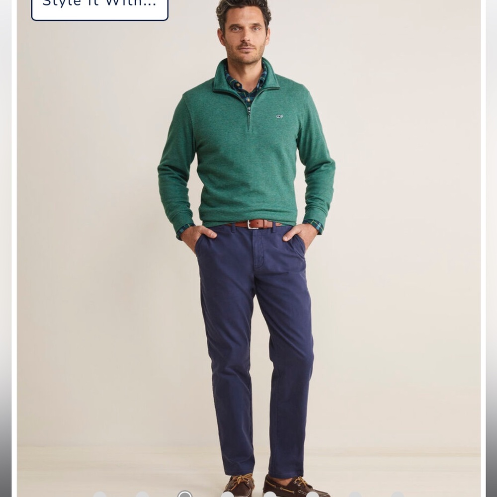 Vineyard Vines Saltwater Quarter-Zip, Size Medium